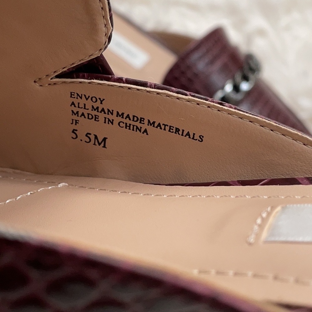 Saks Fifth Avenue Envoy Chain Croc-Print Mules - Picture 6 of 7